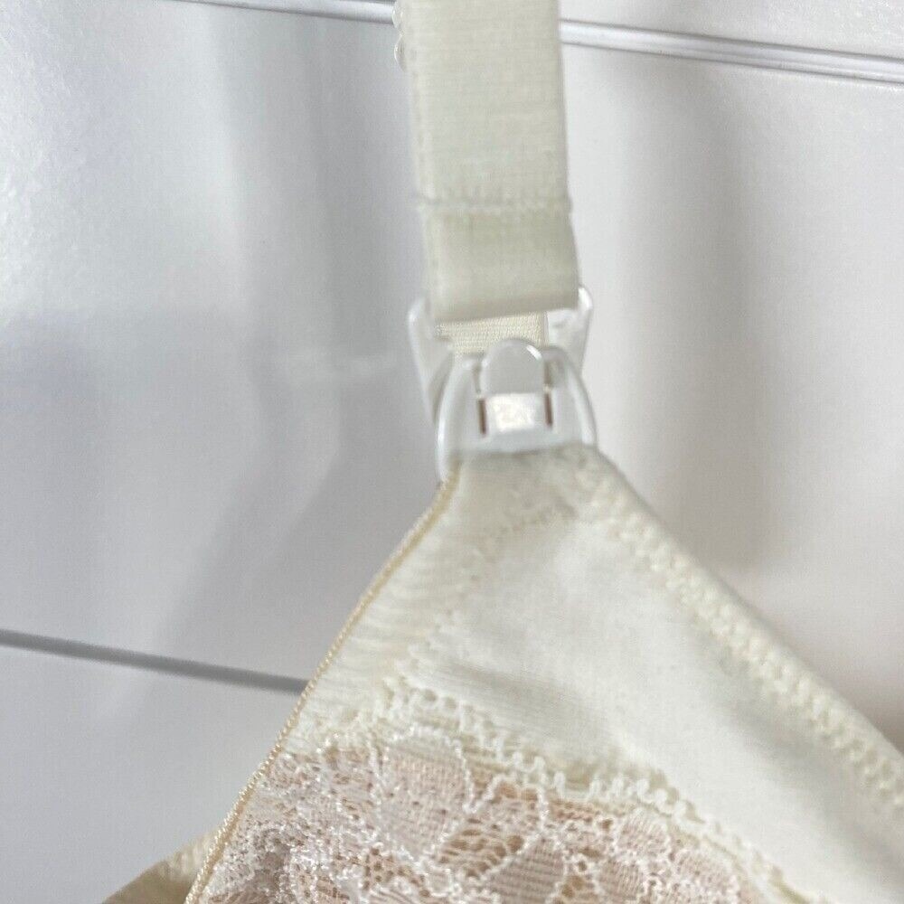Panache Womens Sophie Nursing Bra 36DD NWT Linen Lace Wireless Adjustable Straps - Picture 3 of 15